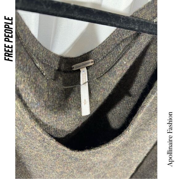 FREE PEOPLE STELLAR PULLOVER CASHMERE V NECK SWEATER NEW SP - Picture 3 of 6